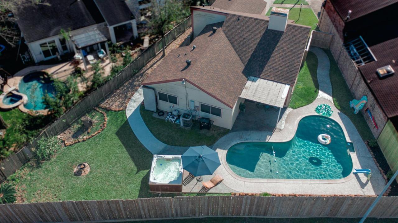 1976Houstongem Luminous Pvtpool & Hottub Dt20Mins For Lrg Families 6Beds 2Bath Villa Kültér fotó