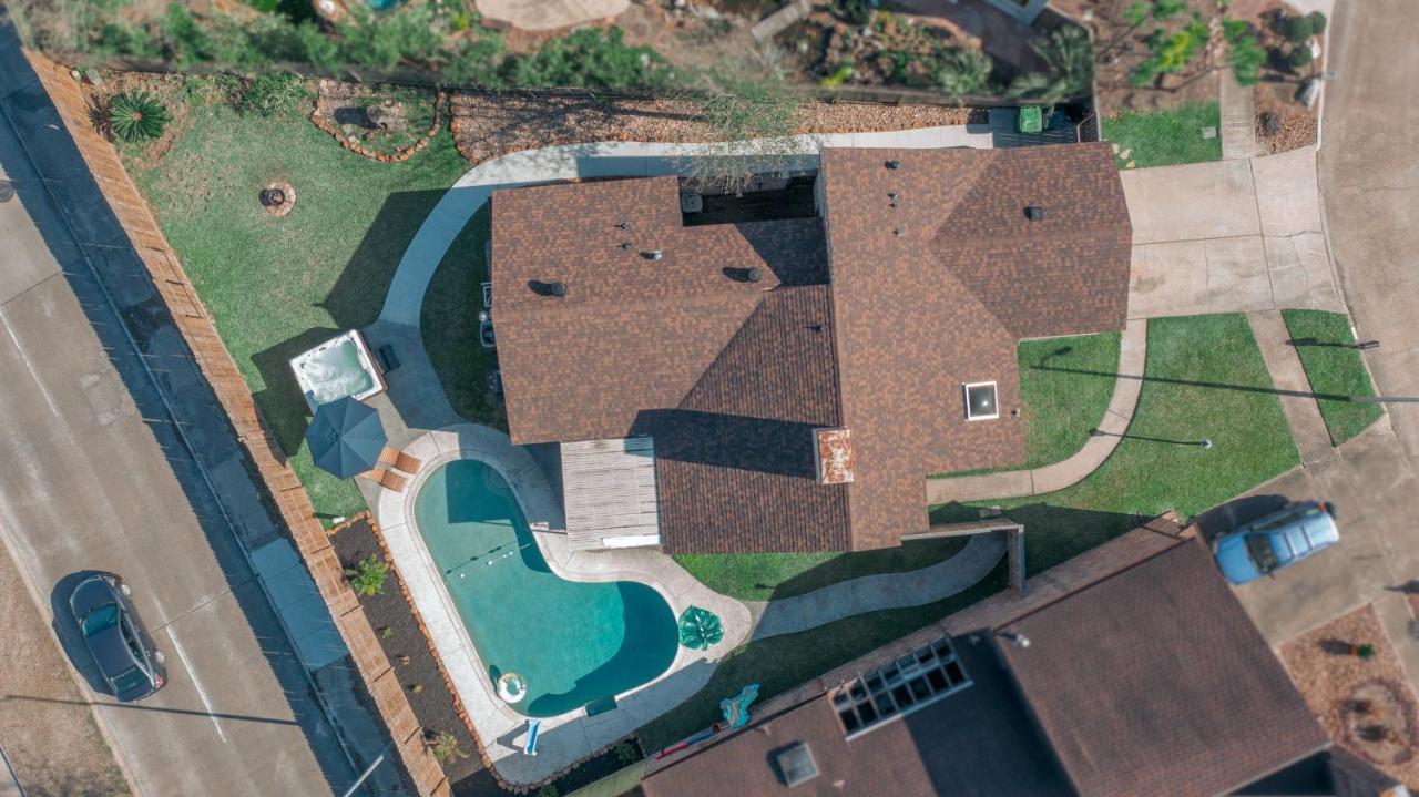 1976Houstongem Luminous Pvtpool & Hottub Dt20Mins For Lrg Families 6Beds 2Bath Villa Kültér fotó